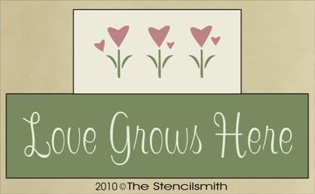 1013 - Love Grows Here - BLOCK - The Stencilsmith