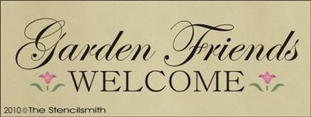 1049 - Garden Friends Welcome - The Stencilsmith