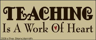 TEACHING is a work of heart - The Stencilsmith