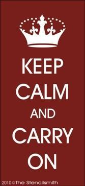 1129 - Keep Calm and Carry On - The Stencilsmith