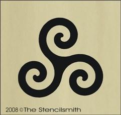 1141 - Triple Spiral / Triskele - The Stencilsmith