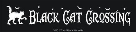 1146 - Black Cat Crossing - The Stencilsmith