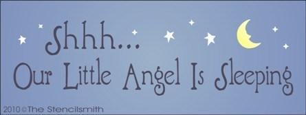 1149 - Shhh Our Little Angel Is Sleeping - The Stencilsmith