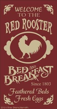 1164 - Red Rooster B & B - The Stencilsmith