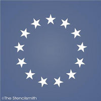 1184 - Betsy Ross Flag Stars - The Stencilsmith
