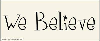 1198 - We Believe - The Stencilsmith