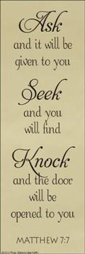 1203 - Ask Seek Knock - The Stencilsmith