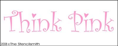 Think Pink stencil