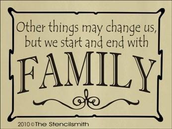 1229 - Other things may change us ..... FAMILY - The Stencilsmith