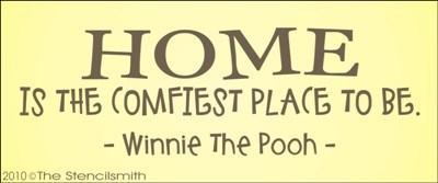 1242 - HOME is the comfiest place to be - Pooh - The Stencilsmith