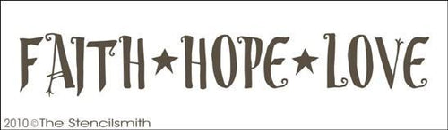 1244 - Faith Hope Love - The Stencilsmith