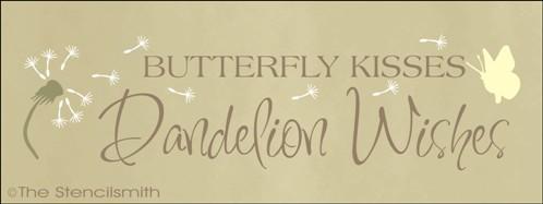 1301 - Butterfly Kisses Dandelion Wishes - The Stencilsmith