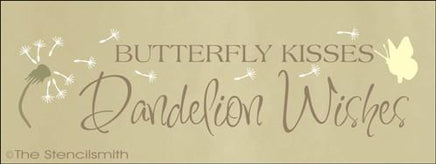 1301 - Butterfly Kisses Dandelion Wishes - The Stencilsmith