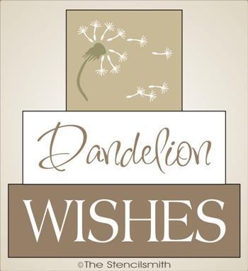 1303 - Dandelion Wishes - block set - The Stencilsmith