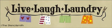 1361 - Live Laugh Laundry - The Stencilsmith