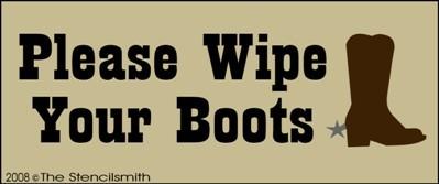 Please Wipe Your Boots - The Stencilsmith