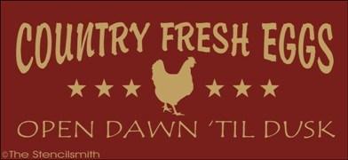 1410 - Country Fresh Eggs - The Stencilsmith