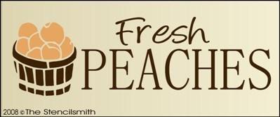 Fresh Peaches - The Stencilsmith