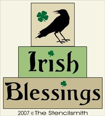 1458 - Irish Blessings - BLOCKS - The Stencilsmith