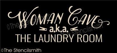 1467 - WOMAN CAVE aka laundry room - The Stencilsmith