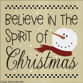 1468 - Believe in the Spirit of Christmas - The Stencilsmith