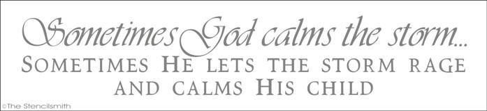 1476 - Sometimes God calms the storm ... - The Stencilsmith