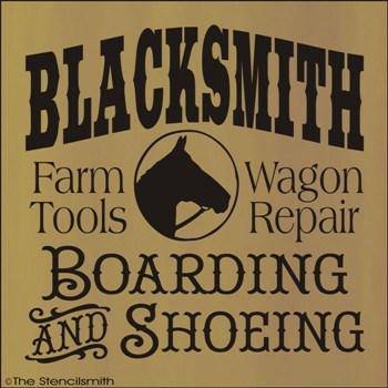 1515 - Blacksmith - boarding & shoeing - The Stencilsmith