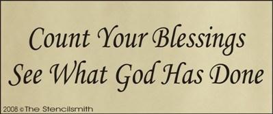 Count your Blessings See what God has done - The Stencilsmith