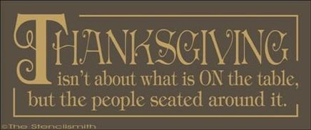 1573 - THANKSGIVING isn't about - The Stencilsmith