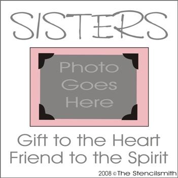 SISTERS - gift to the heart - FRAME - The Stencilsmith