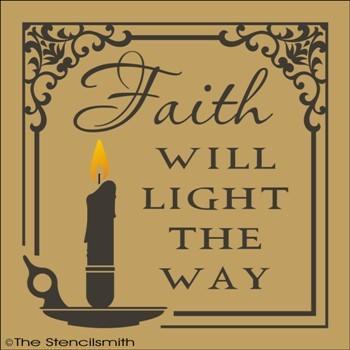 1591 - FAITH will light the way - The Stencilsmith
