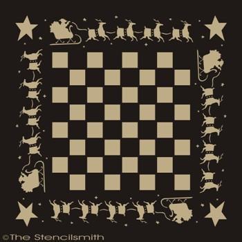 1595 - Santa's Sleigh Game Board - The Stencilsmith