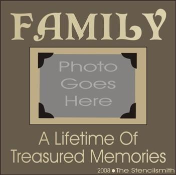 FAMILY - Treasured Memories FRAME - The Stencilsmith