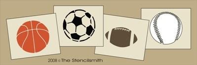 Sport Balls - 4 stencils - The Stencilsmith
