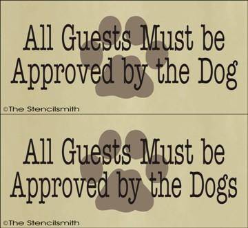 1611 - All guests are approved by the dog - The Stencilsmith