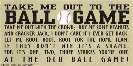 1617 - Take Me Out To The Ball Game - The Stencilsmith