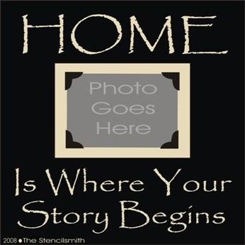 HOME is where your story begins - FRAME - The Stencilsmith