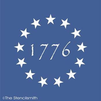 1645 - Betsy Ross 1776 Flag Stars - The Stencilsmith