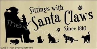 164 - Sittings with Santa Claws - CATS - The Stencilsmith