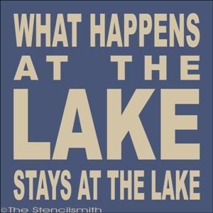 1652 - What happens at the LAKE stays - The Stencilsmith