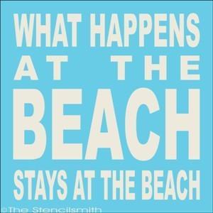 1653 - What happens at the BEACH stays - The Stencilsmith