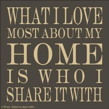 1663 - what i love most about my HOME - The Stencilsmith