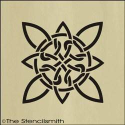1678 - Celtic Knotwork Flower - The Stencilsmith