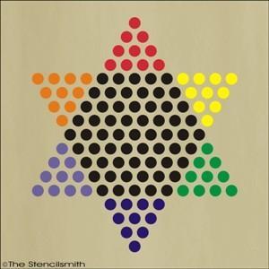 1679 - Chinese Checkers - The Stencilsmith