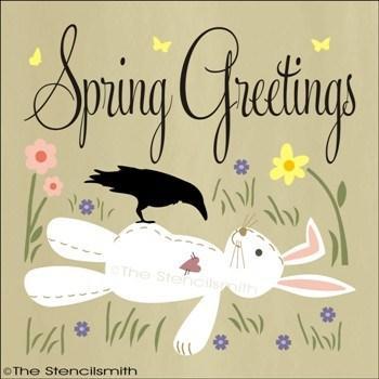 1699 - Spring Greetings - The Stencilsmith