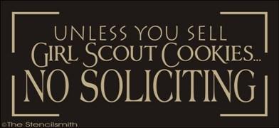 1700 - unless you sell girl scout cookies No Soliciting - The Stencilsmith