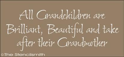 1737 - All grandchildren are beautiful ... Grandmother - The Stencilsmith