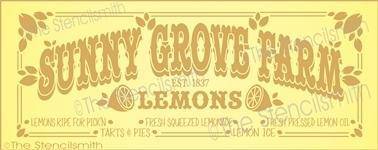 1744 - Sunny Grove Farm Lemons - The Stencilsmith