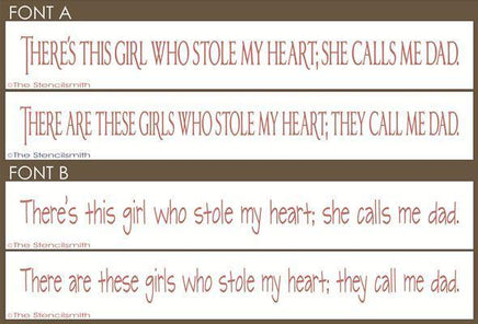 1748 - There's this girl who stole my heart - The Stencilsmith