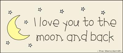 I love you to the moon and back - The Stencilsmith